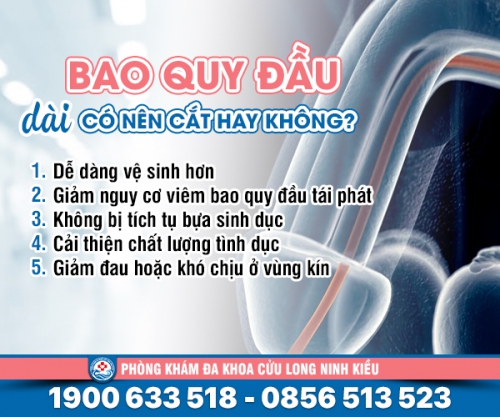 Giải đáp: Bao quy đầu dài có nên cắt hay không