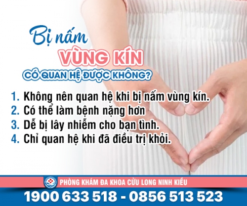Tò mò: Bị nấm vùng kín có được quan hệ không