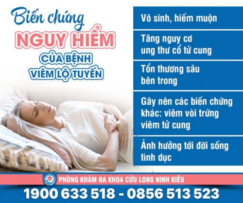Lo lắng: viêm lộ tuyến có ảnh hưởng gì không