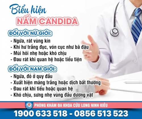 Biểu hiện bị nấm candida - đừng bỏ lỡ kẻo hối hận