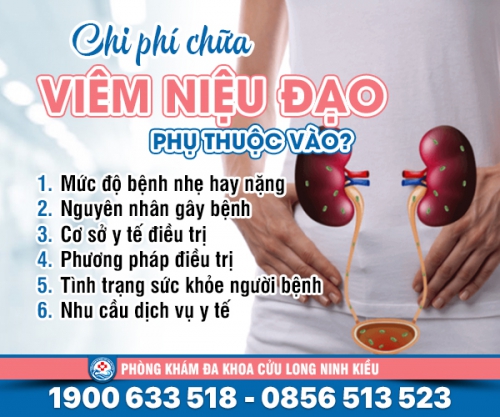 Chi phí chữa viêm niệu đạo bao nhiêu?
