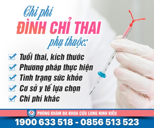 Chi phí đình chỉ thai - cập nhật chi tiết