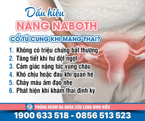 Cẩn trọng: bị nang naboth cổ tử cung khi mang thai