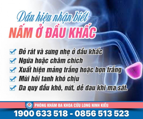 Nấm ở đầu khấc - Hãy thận trọng kẻo nguy