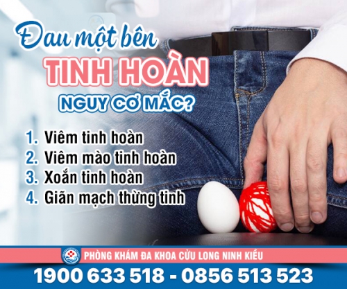Đau một bên tinh hoàn - cảnh báo nguy hiểm khôn lường