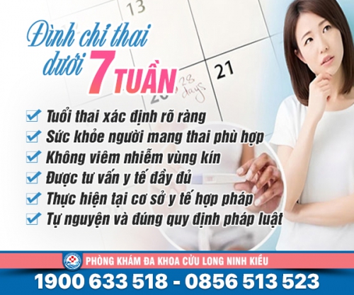 Đình chỉ thai dưới 7 tuần mẹ bầu cần thận trọng