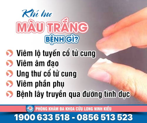 Khí hư màu trắng bệnh gì?