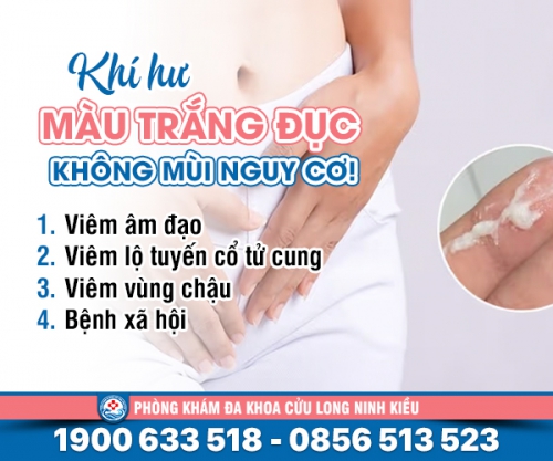Khí hư màu trắng đục không mùi - chuyên gia giải đáp
