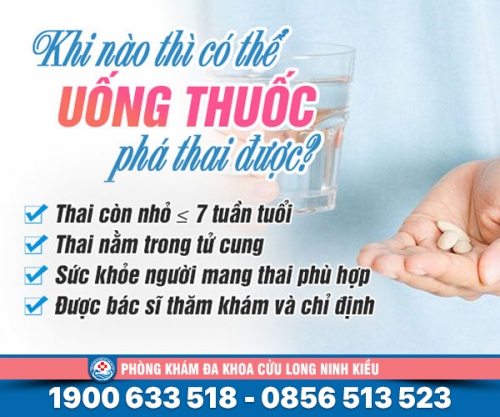 Chia sẻ: Khi nào uống thuốc phá thai được