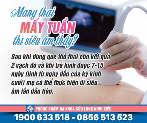 Mang thai mấy tuần thì siêu âm thấy: Giải đáp chi tiết