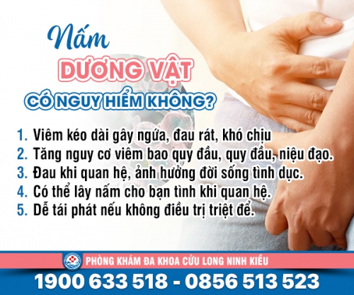 Giải đáp: Nấm dương vật có nguy hiểm không
