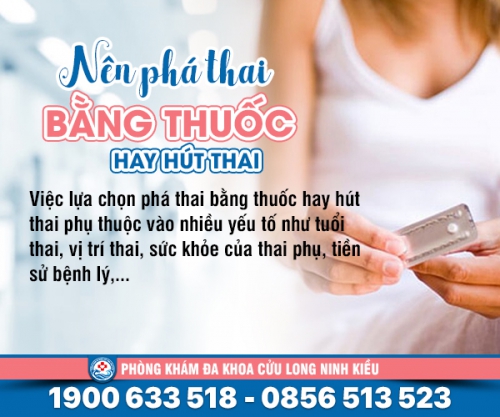 Chia sẻ: phá thai bằng thuốc hay hút thai an toàn hơn