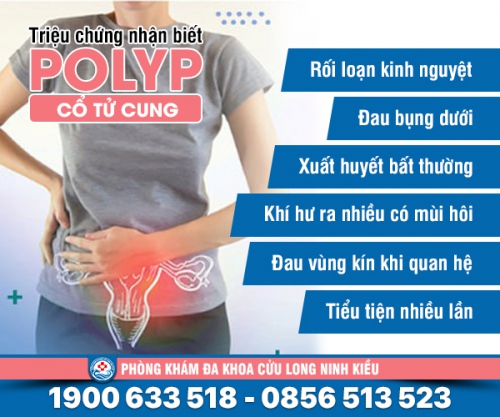 Nhận biết sớm: dấu hiệu bị polyp cổ tử cung