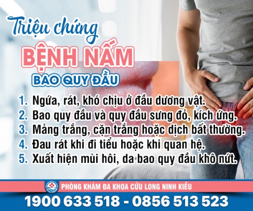 Bệnh nấm bao quy đầu đừng chủ quan kẻo hối hận