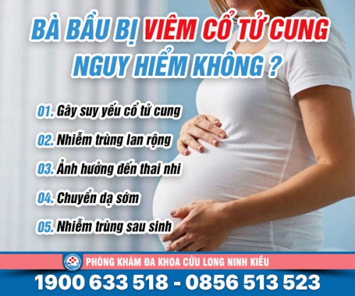 Bà bầu bị viêm cổ tử cung và những thông tin cần biết