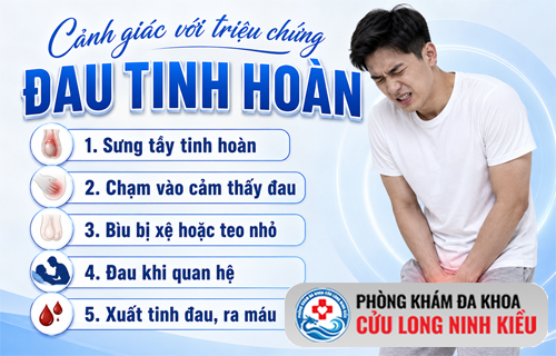 Cảnh giác với chứng đau tinh hoàn – Dấu hiệu của bệnh lý nguy hiểm