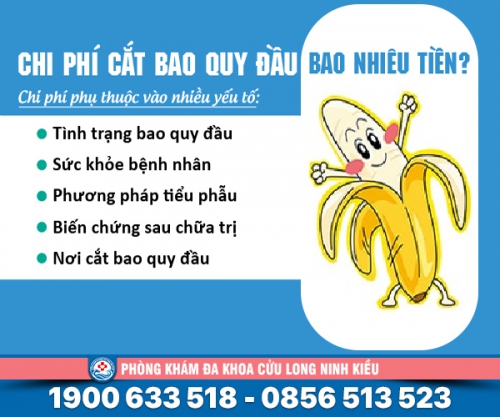 Chi phí cắt bao quy đầu dài - bảng giá mới nhất