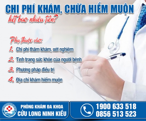 Cập nhật mới về chi phí khám, chữa hiếm muộn