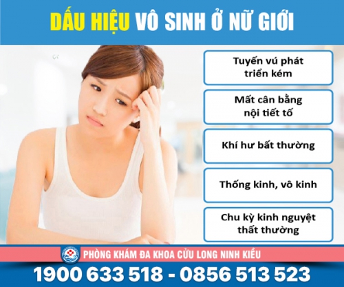 Dấu hiệu vô sinh ở nữ xem ngay
