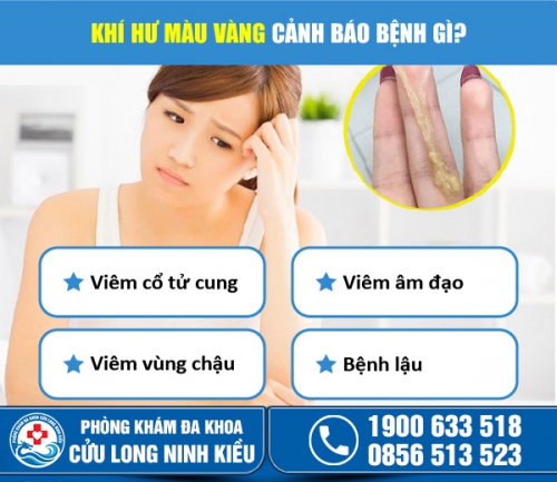 Khí hư màu vàng là bệnh gì