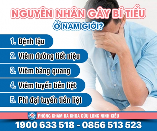 Bí tiểu ở nam giới là bị gì? Cách chữa hiệu quả