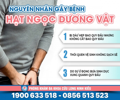 Tìm hiểu: nguyên nhân bị chuỗi hạt ngọc dương vật