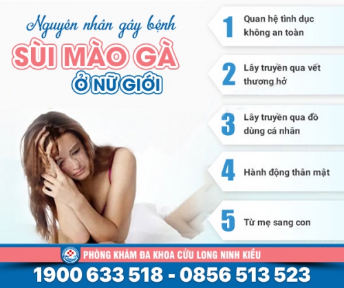 Bật mí nguyên nhân bị sùi mào gà ở nữ