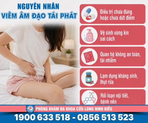 Viêm âm đạo tái đi tái lại nguyên nhân và cách khắc phục