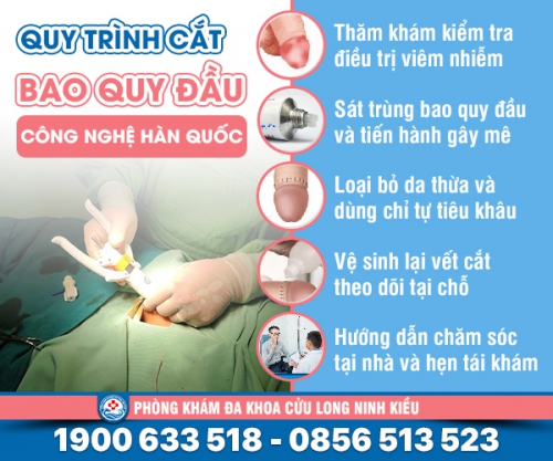 Tường tận: quy trình cắt bao quy đầu khép kín