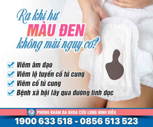 Đi tìm nguyên nhân ra khí hư màu đen không mùi
