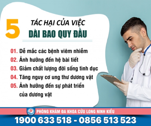 Lo lắng: Dài bao quy đầu ảnh hưởng gì không