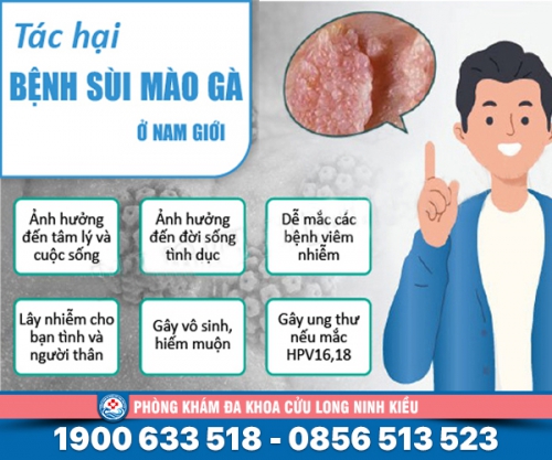 Lo lắng: Bệnh sùi mào gà ở nam có nguy hiểm không