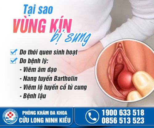 Tại sao vùng kín bị sưng? Cẩn thận bệnh lý nguy hiểm