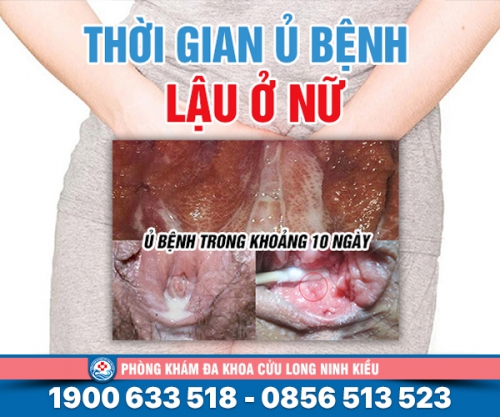 Thời gian ủ bệnh lậu ở nữ là bao lâu