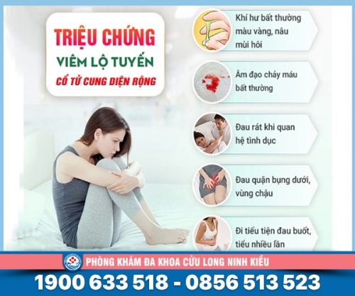 Viêm lộ tuyến cổ tử cung diện rộng chớ chủ quan